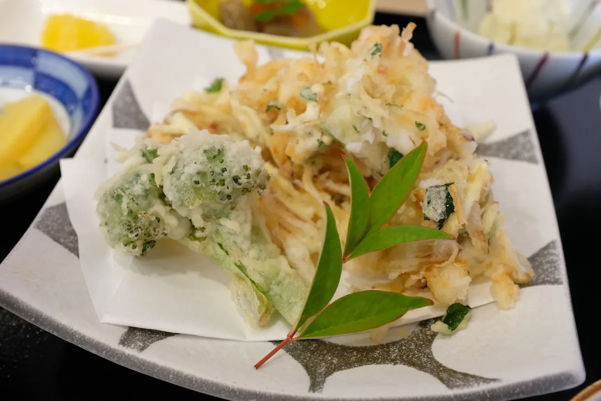かきあげ＆ブロッコリーの天ぷら