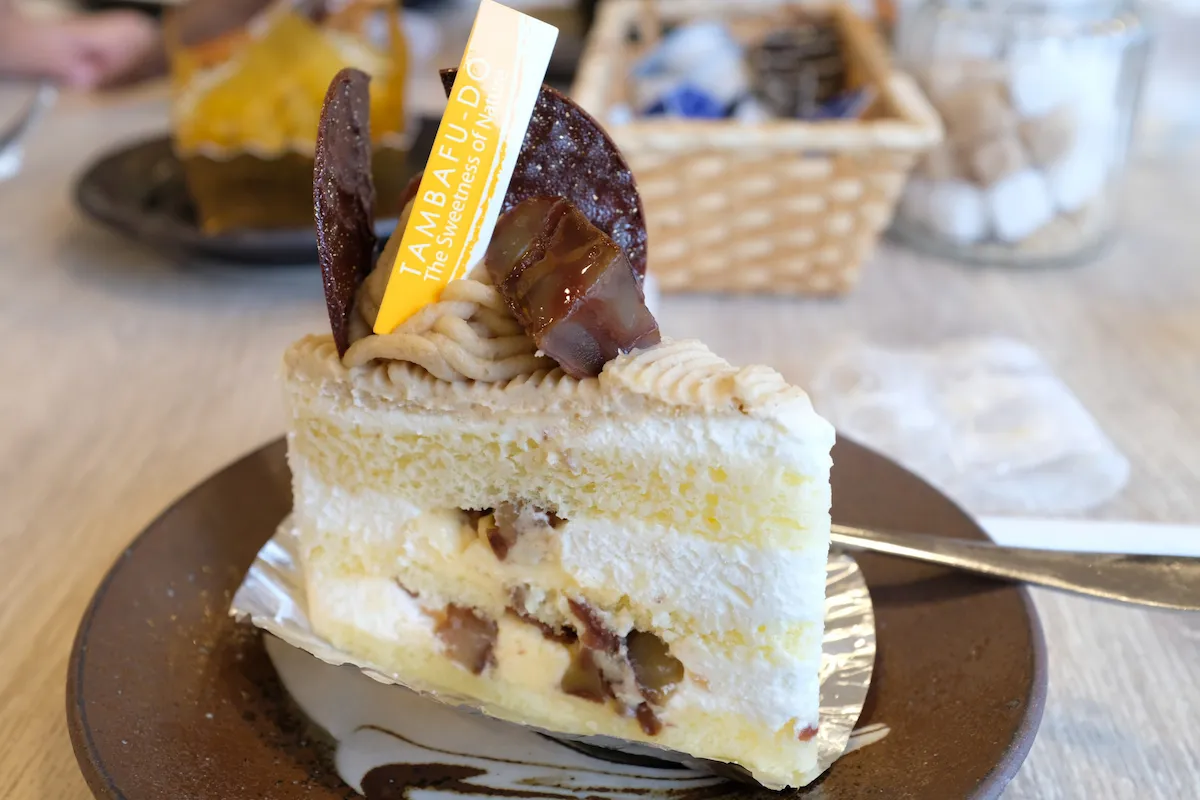 栗のショートケーキ